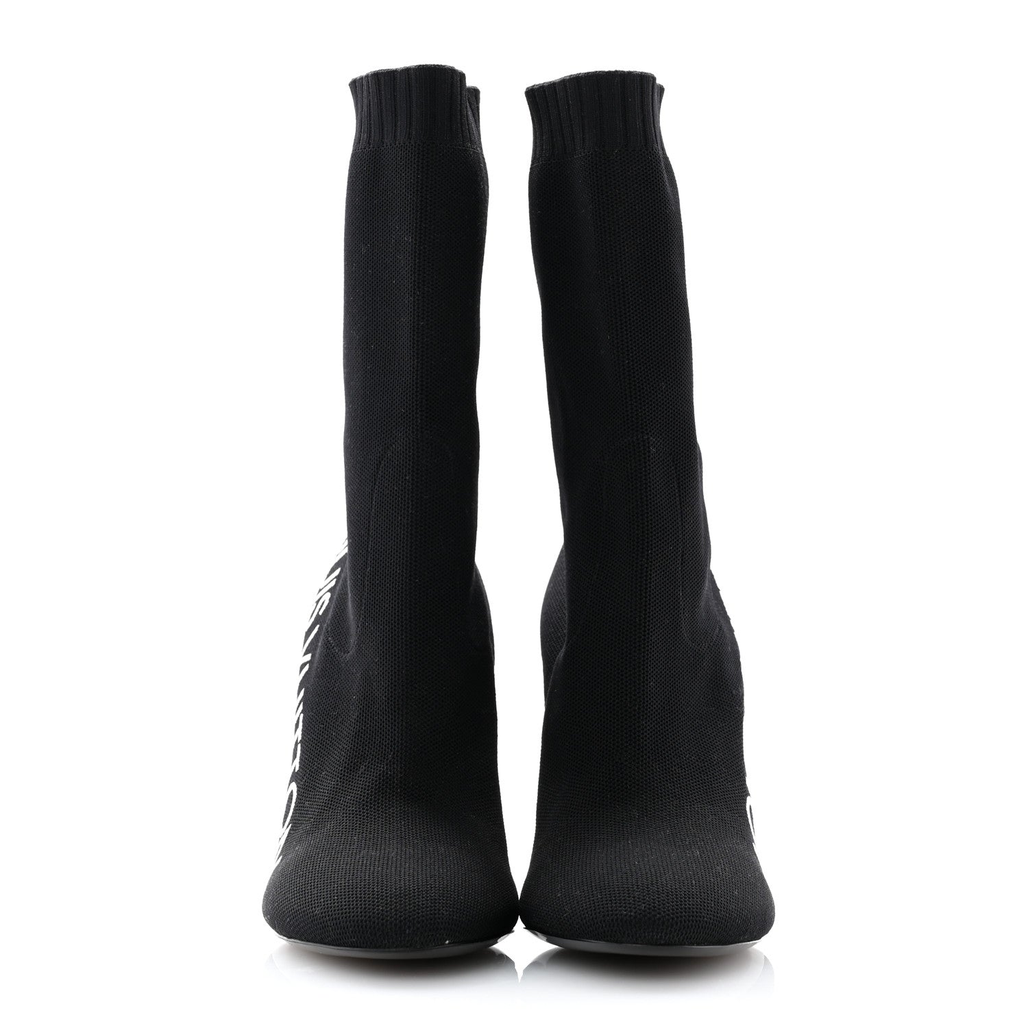 Louis Vuitton Stretch Fabric Silhouette Ankle Boots 37 Black 2 of 7