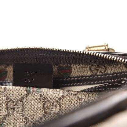 Gucci GG Plus Monogram Hearts Medium Joy Boston Dark Brown 12 of 14