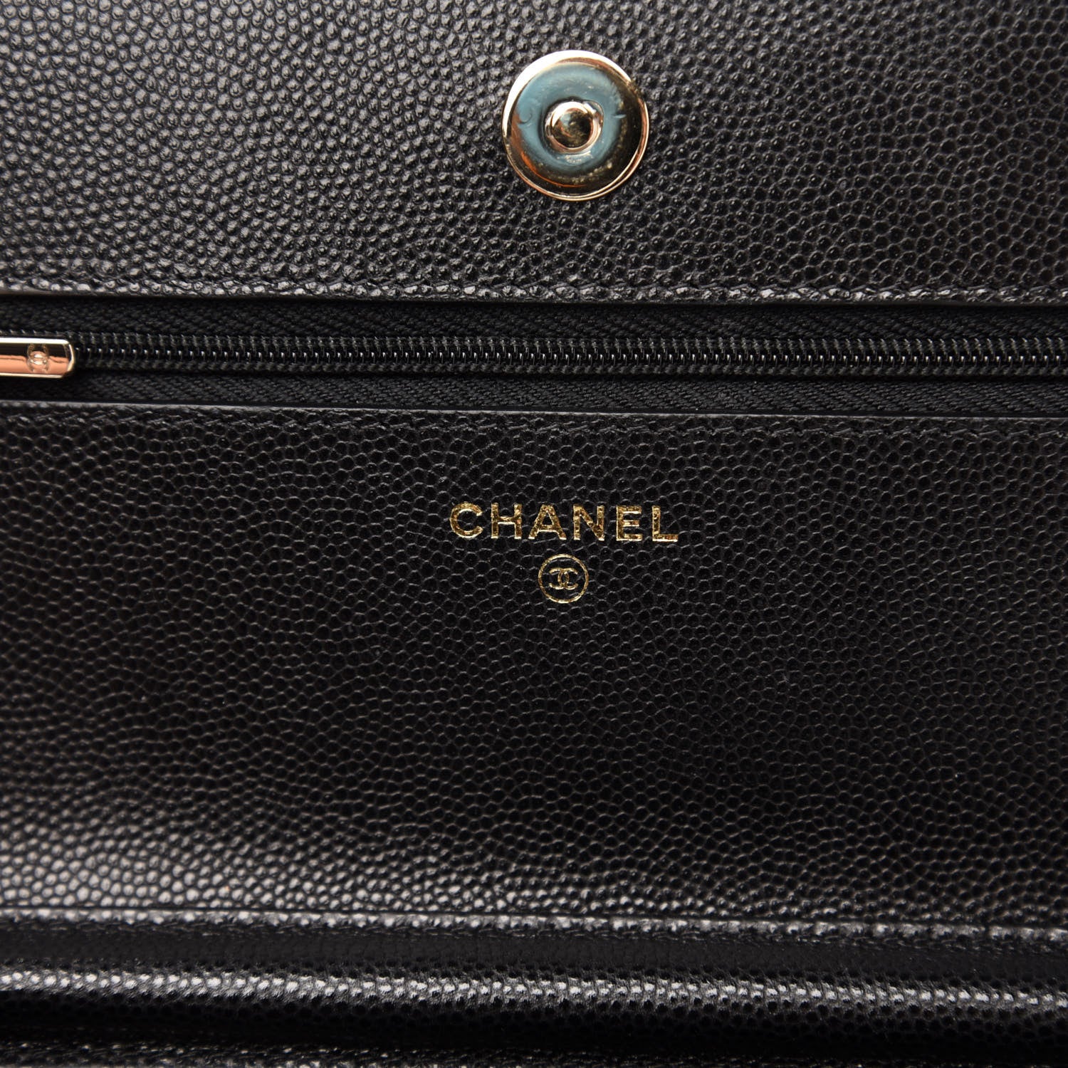Chanel Caviar Quilted Wallet On Chain WOC Black 8 of 12