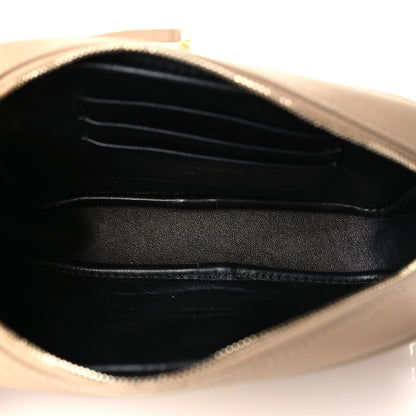 Saint Laurent Grain De Poudre Matelasse Monogram Mini Lou Camera Bag Dark Beige 5 of 8
