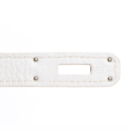 Hermes Taurillon Clemence Birkin 30 White 14 of 28