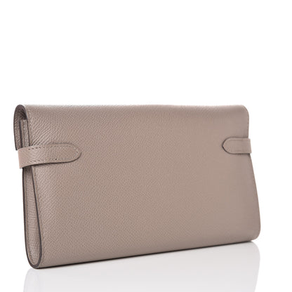 Hermes Epsom Kelly Longue Wallet Gris Asphalte 3 of 9