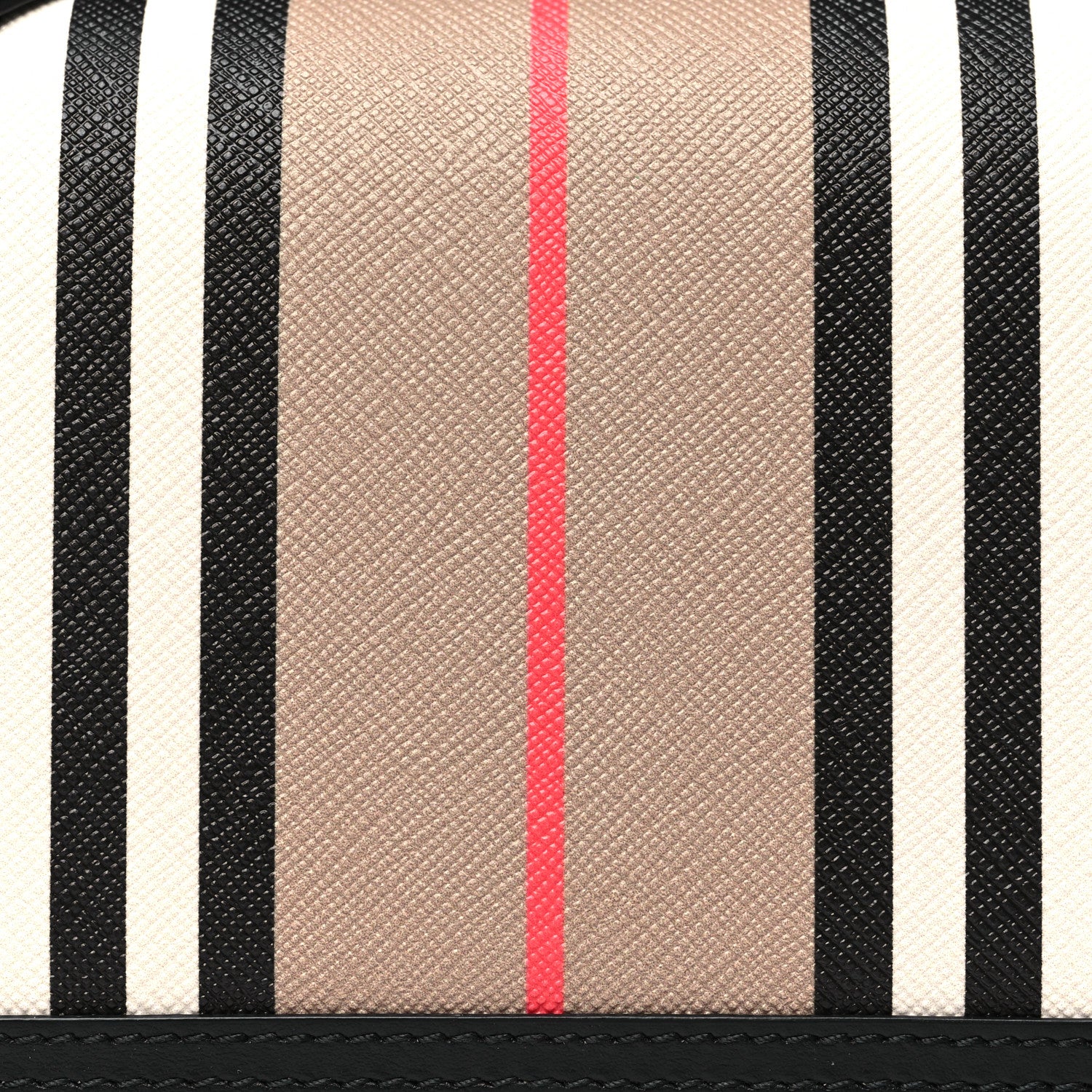 Burberry E-Canvas Icon Stripe Hannah Wallet With Detachable Strap Archive Beige Black 8 of 10