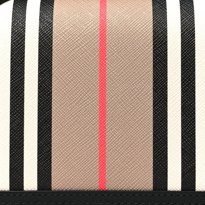 Burberry E-Canvas Icon Stripe Hannah Wallet With Detachable Strap Archive Beige Black 8 of 10