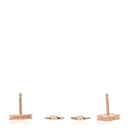 Van Cleef & Arpels 18K Rose Gold Sweet Alhambra Earrings 3 of 4
