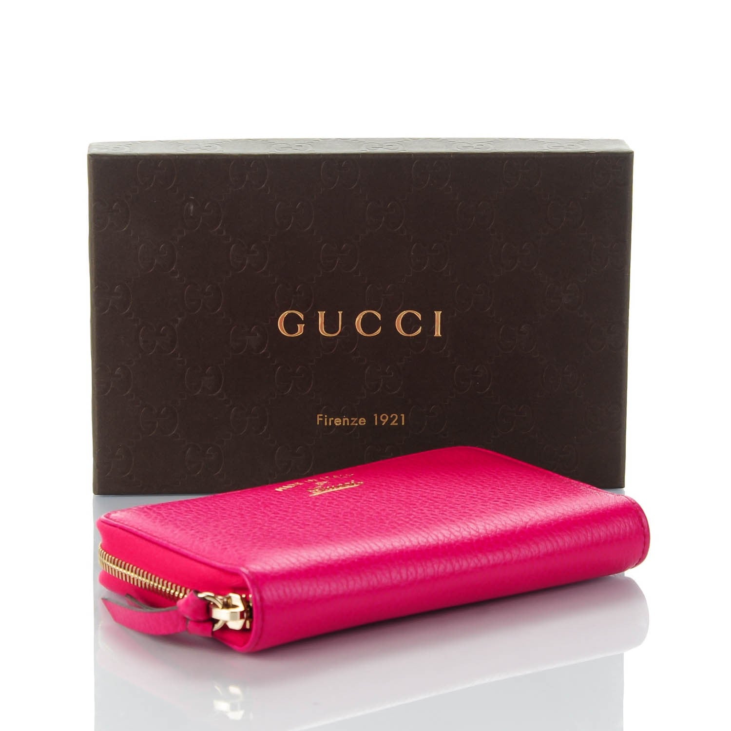 Gucci Dollar Calfskin Medium Swing Zip Around Wallet Blossom 4 of 7