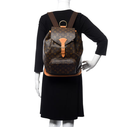 Louis Vuitton Monogram Montsouris GM Backpack 2 of 9