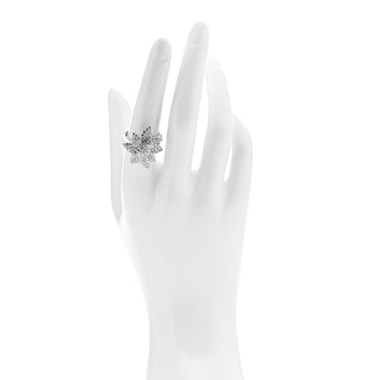 Parker & West by FASHIONPHILE 18K White Gold Diamond 1.90ctw Flower Cocktail Ring  55 7.25 2 of 8