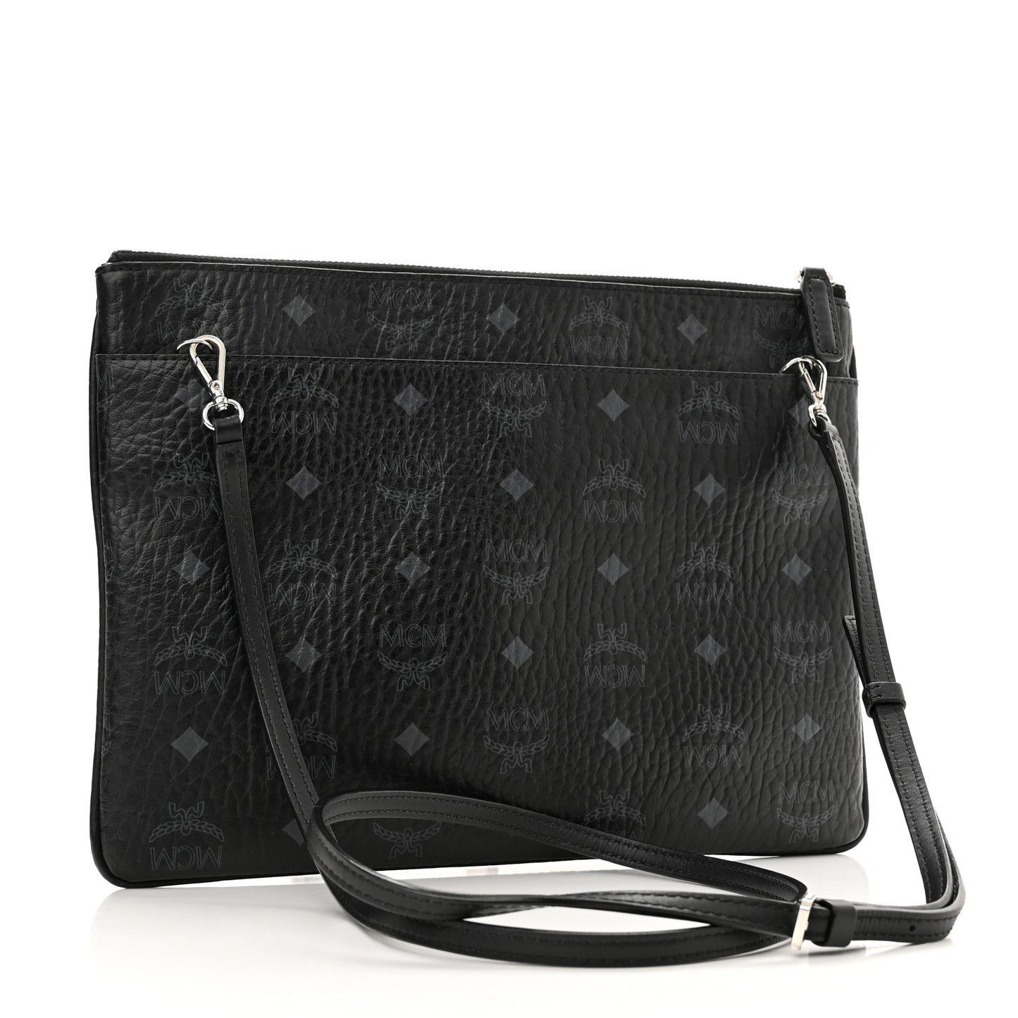 Visetos Medium Crossbody Pouch Black