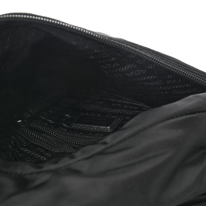 Prada Re-Nylon Vitello Metal Triangle Logo Sling Backpack Black 5 of 8