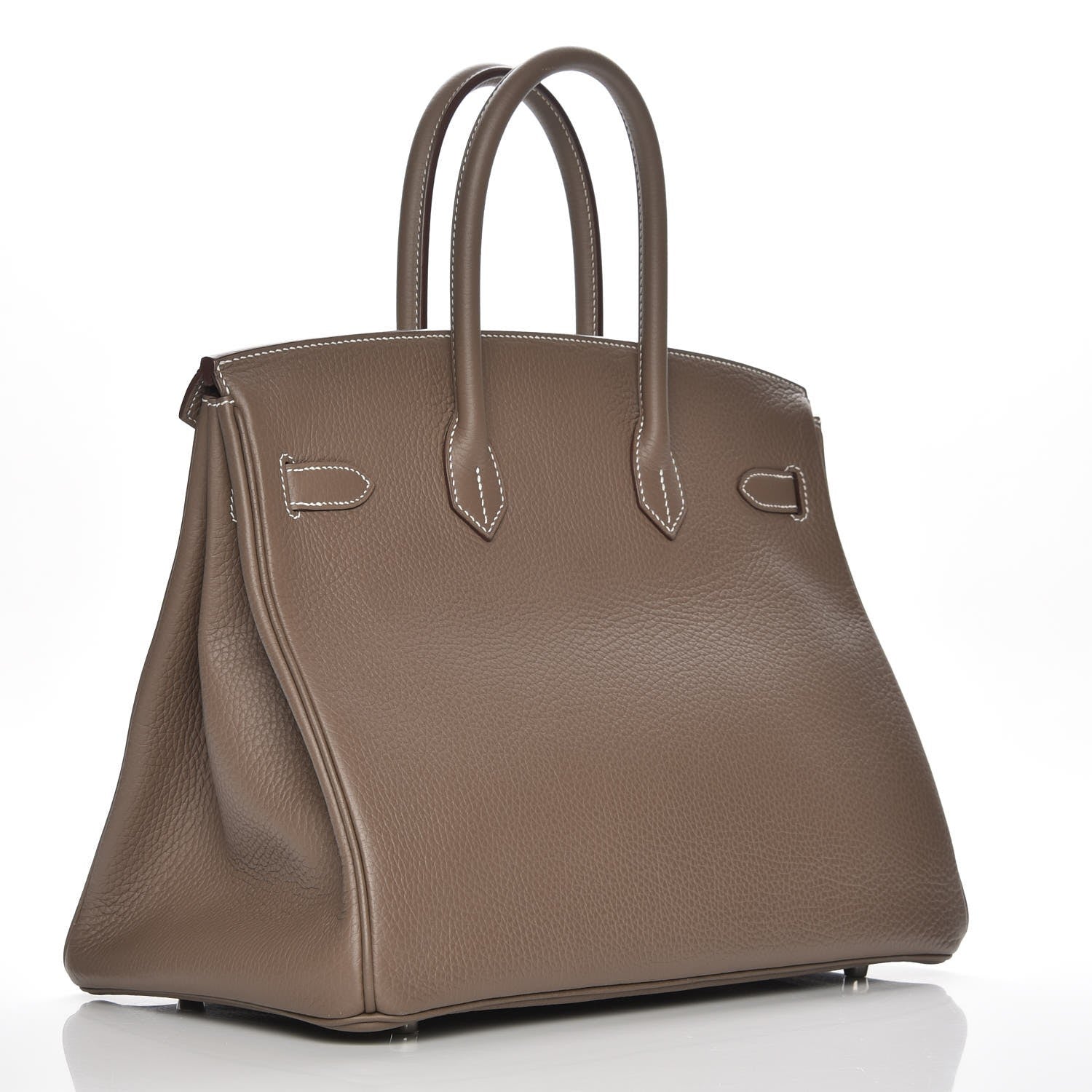 Hermes Taurillon Clemence Birkin 35 Etoupe 3 of 29