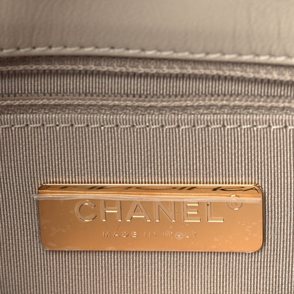 Chanel Lambskin Quilted Medium Chanel 19 Flap Light Beige 6 of 9