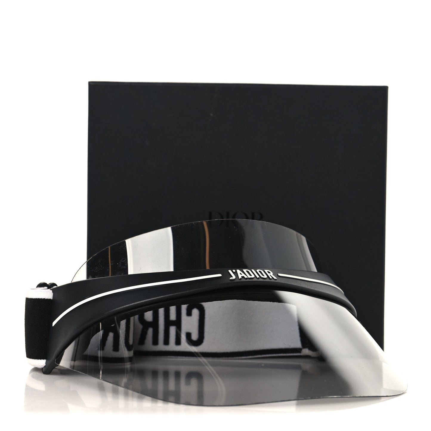 Mirrored DiorClubV1U Sun Visor Black