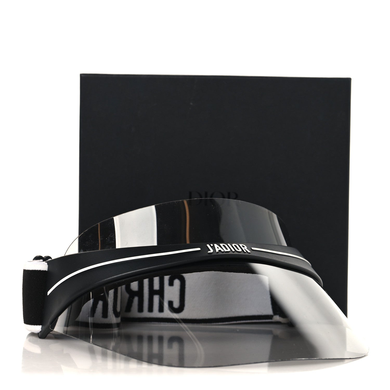 Christian Dior Mirrored DiorClubV1U Sun Visor Black 9 of 9