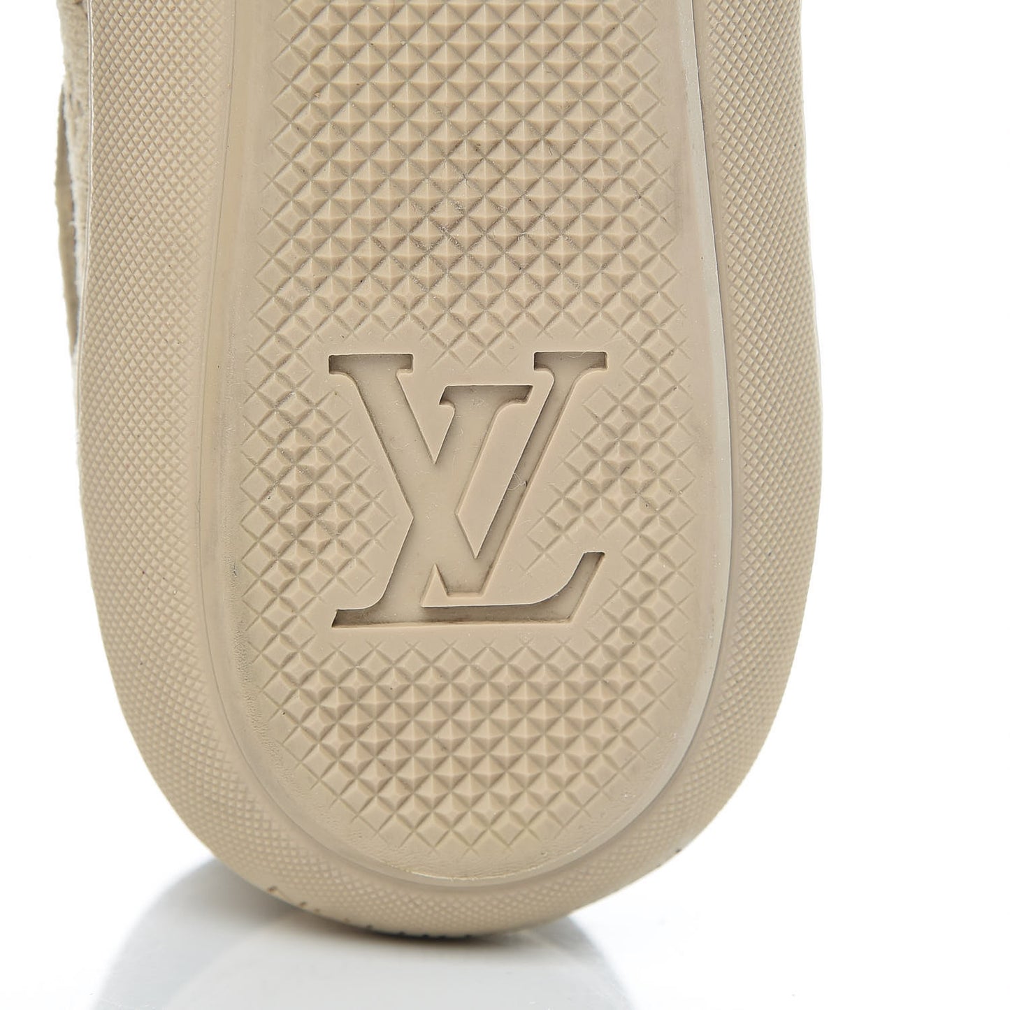 Suede Fold Over Sneakers 38 Beige