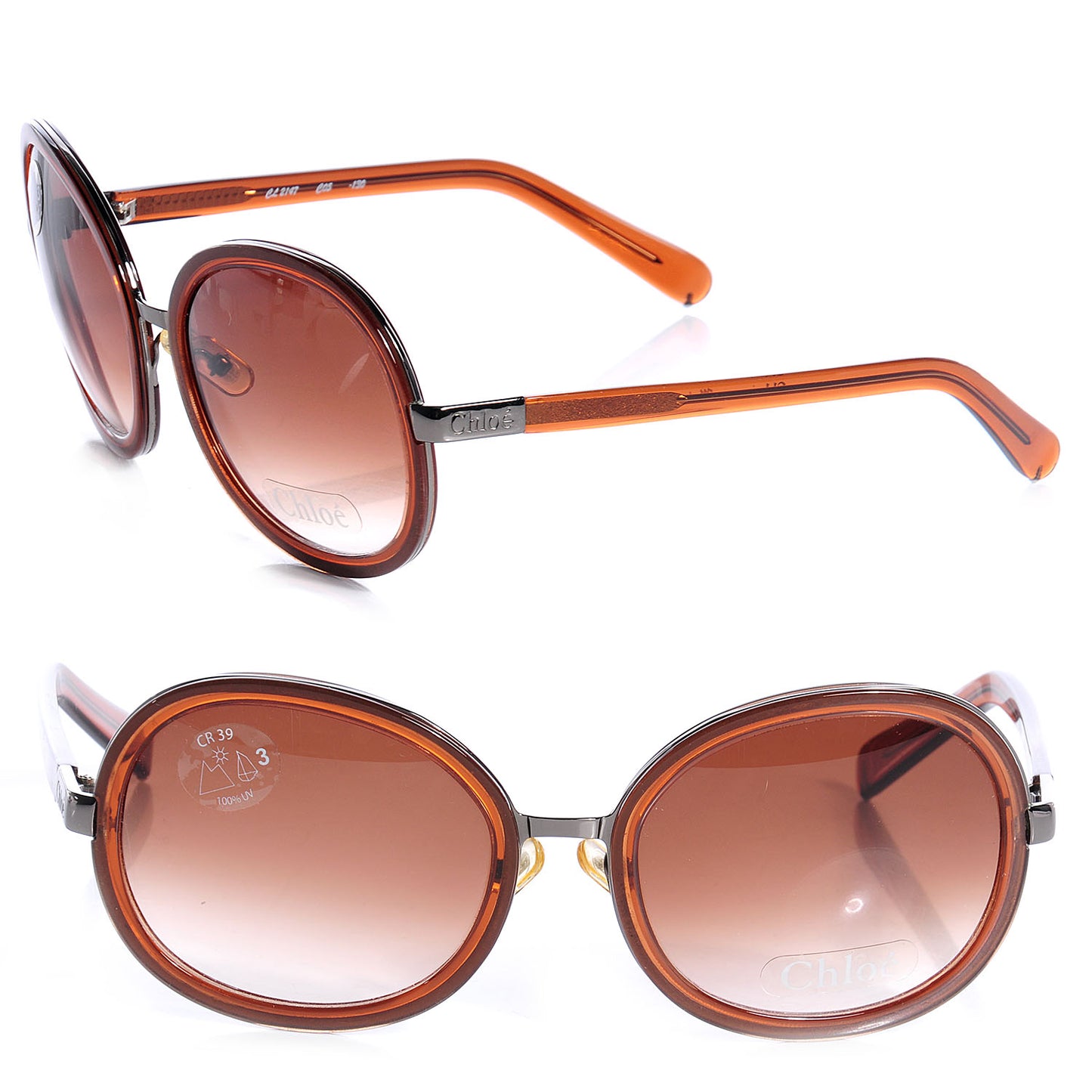 Mimosa Round Sunglasses CL2147 Brown