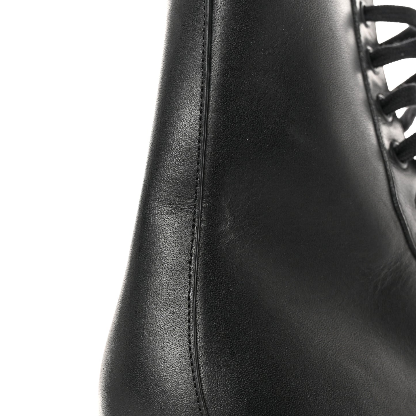 Calfskin The Lug Lace Up 30/70mm Ankle Boots 39.5 Black