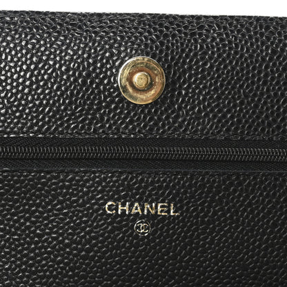 Chanel Caviar Quilted Wallet on Chain WOC Black 6 of 10