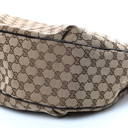 Gucci Monogram Web Medium Dressage Hobo Dark Brown 10 of 13