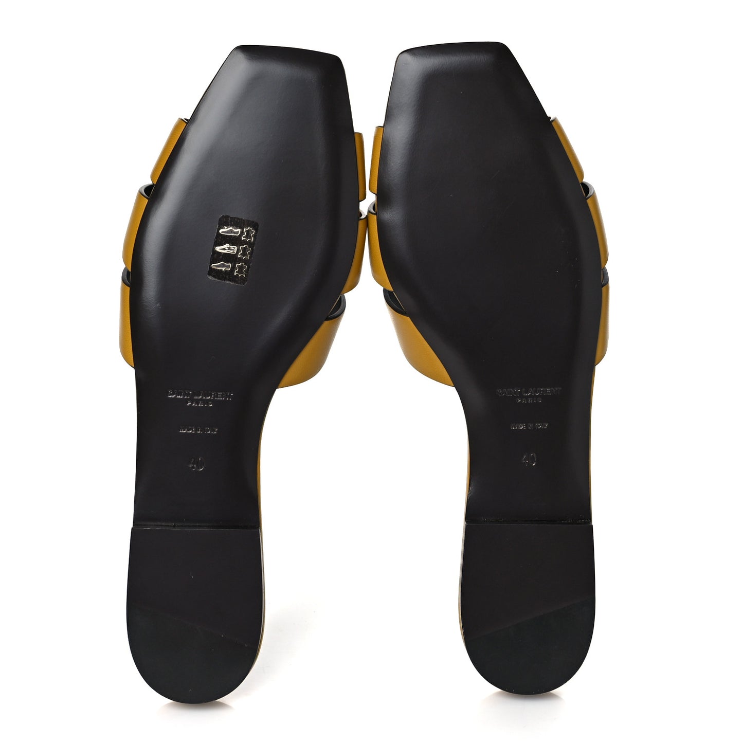 Calfskin Tribute 05 Slide Sandals 40 Safari Kaki