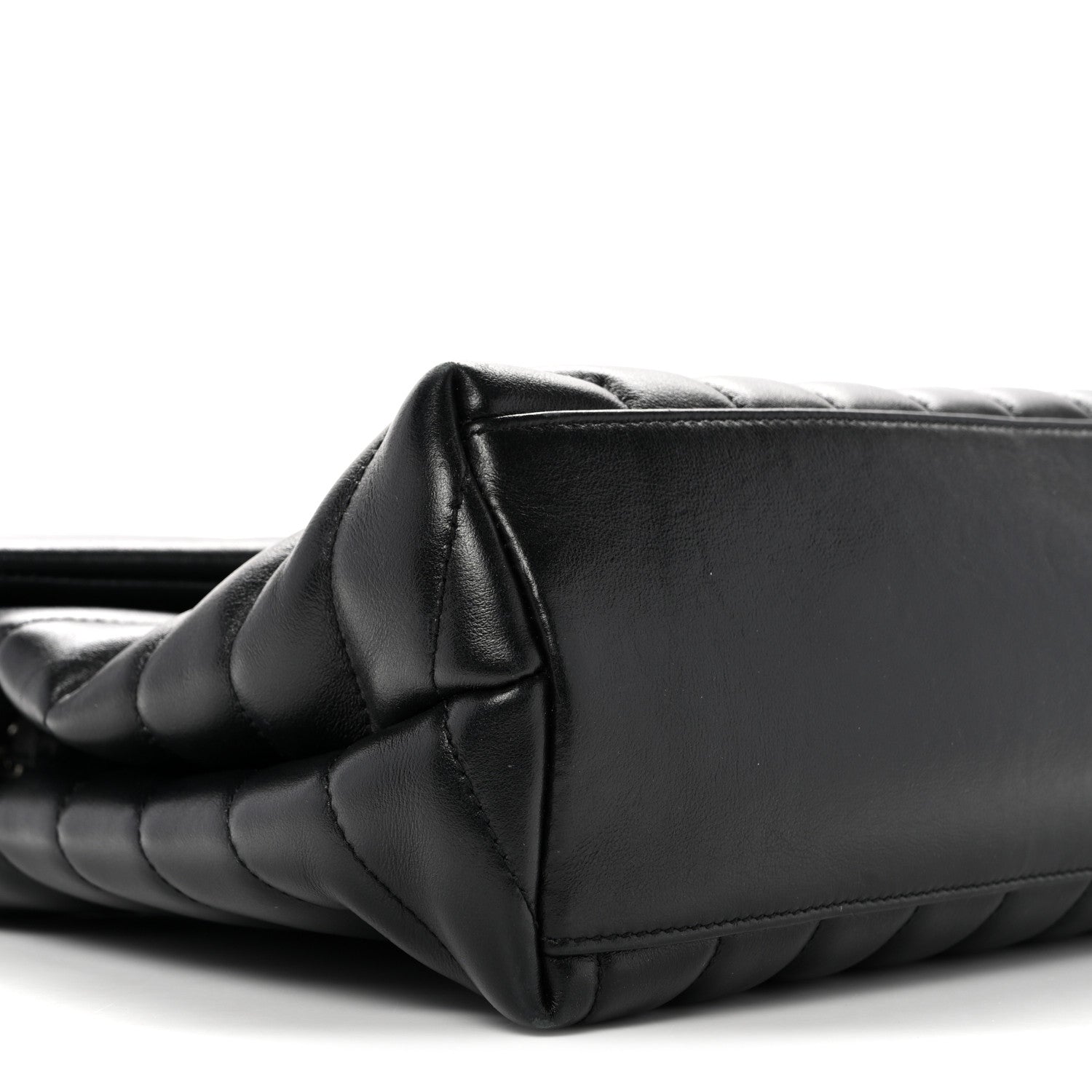 Saint Laurent Calfskin Y Quilted Monogram Medium Loulou Chain Satchel Black 9 of 14
