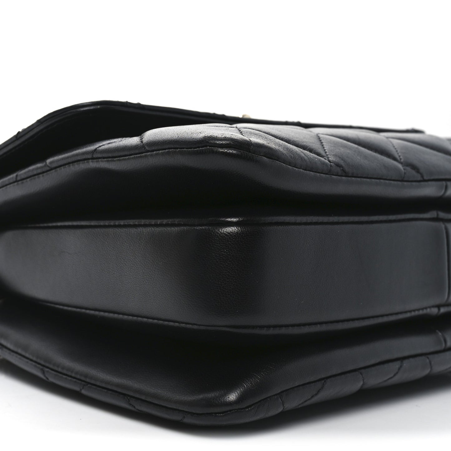 Lambskin Quilted Mini Trendy CC Dual Handle Flap Bag Black