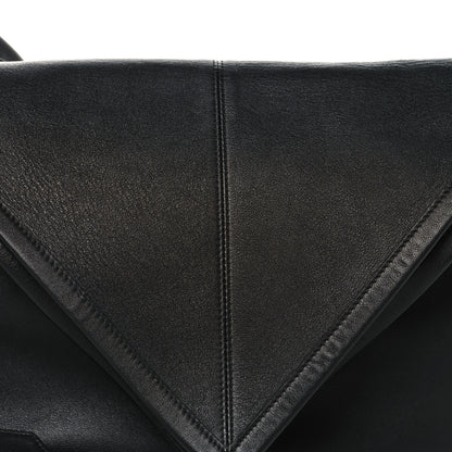 Bottega Veneta Silky Calfskin Medium Sawyer Messenger Bag Black 8 of 10