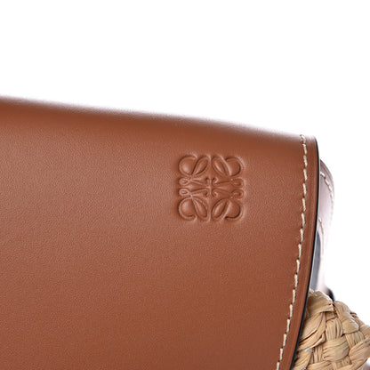 Loewe Calfskin Raffia Small Gate Crossbody Bag Natural Tan 10 of 10
