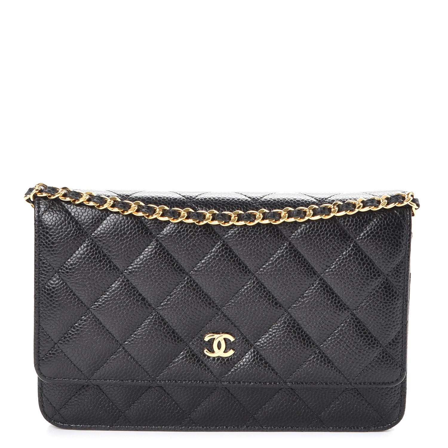 Chanel Caviar Quilted Wallet On Chain WOC Black 1 of 9