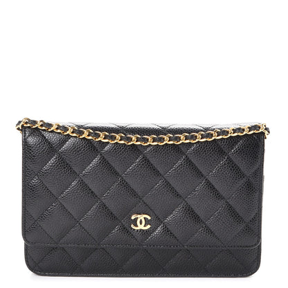 Chanel Caviar Quilted Wallet On Chain WOC Black 1 of 9