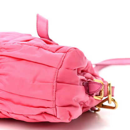 Prada Tessuto Nylon Gaufre Satchel Petalo 9 of 10