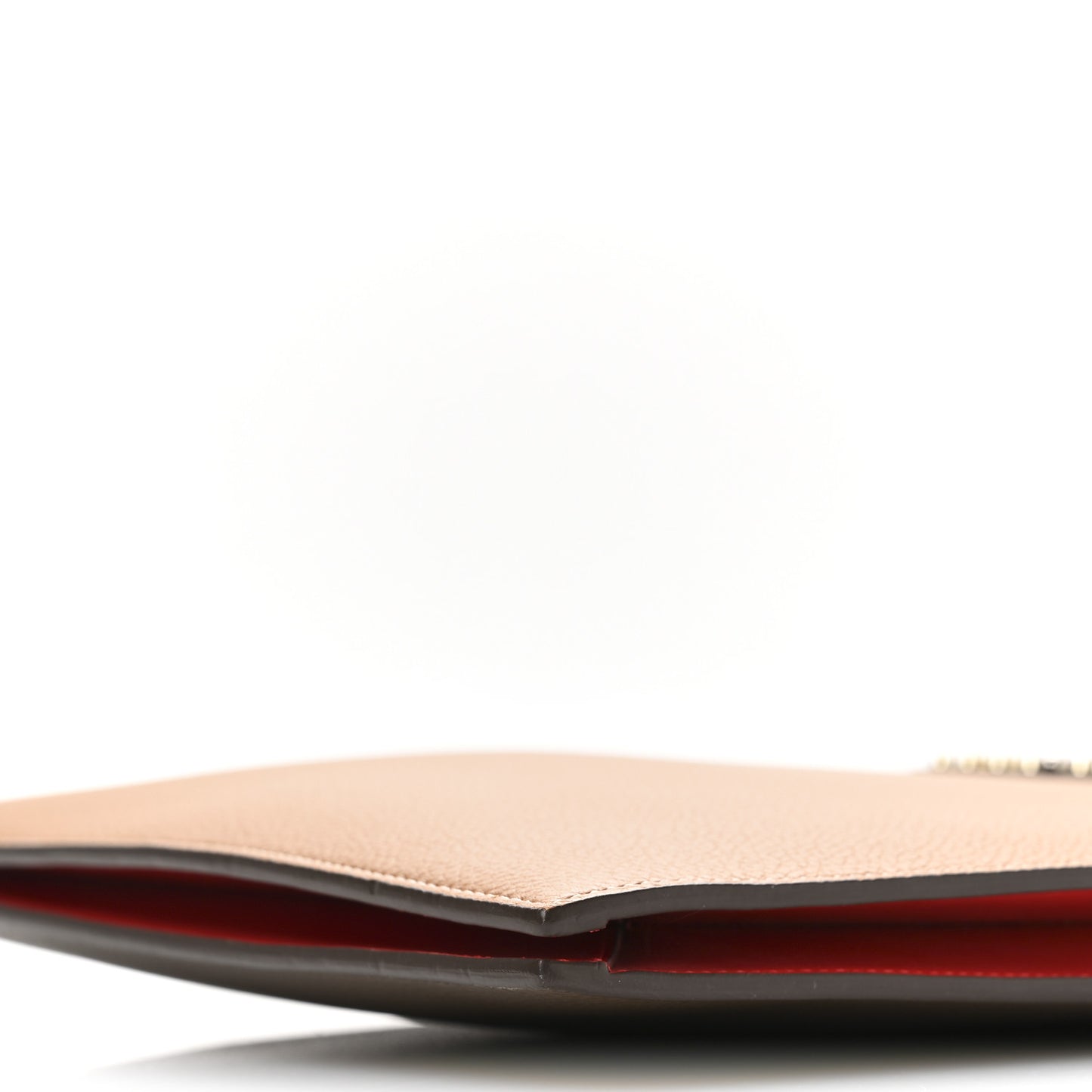 Calfskin Ecusson Large Trictrac Portfolio Bag Brown