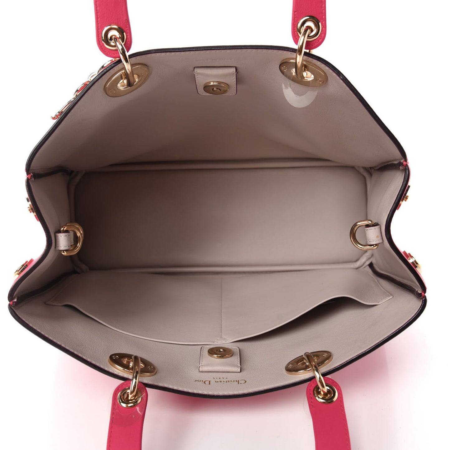 Smooth Calfskin Medium Diorissimo Tote Fuchsia