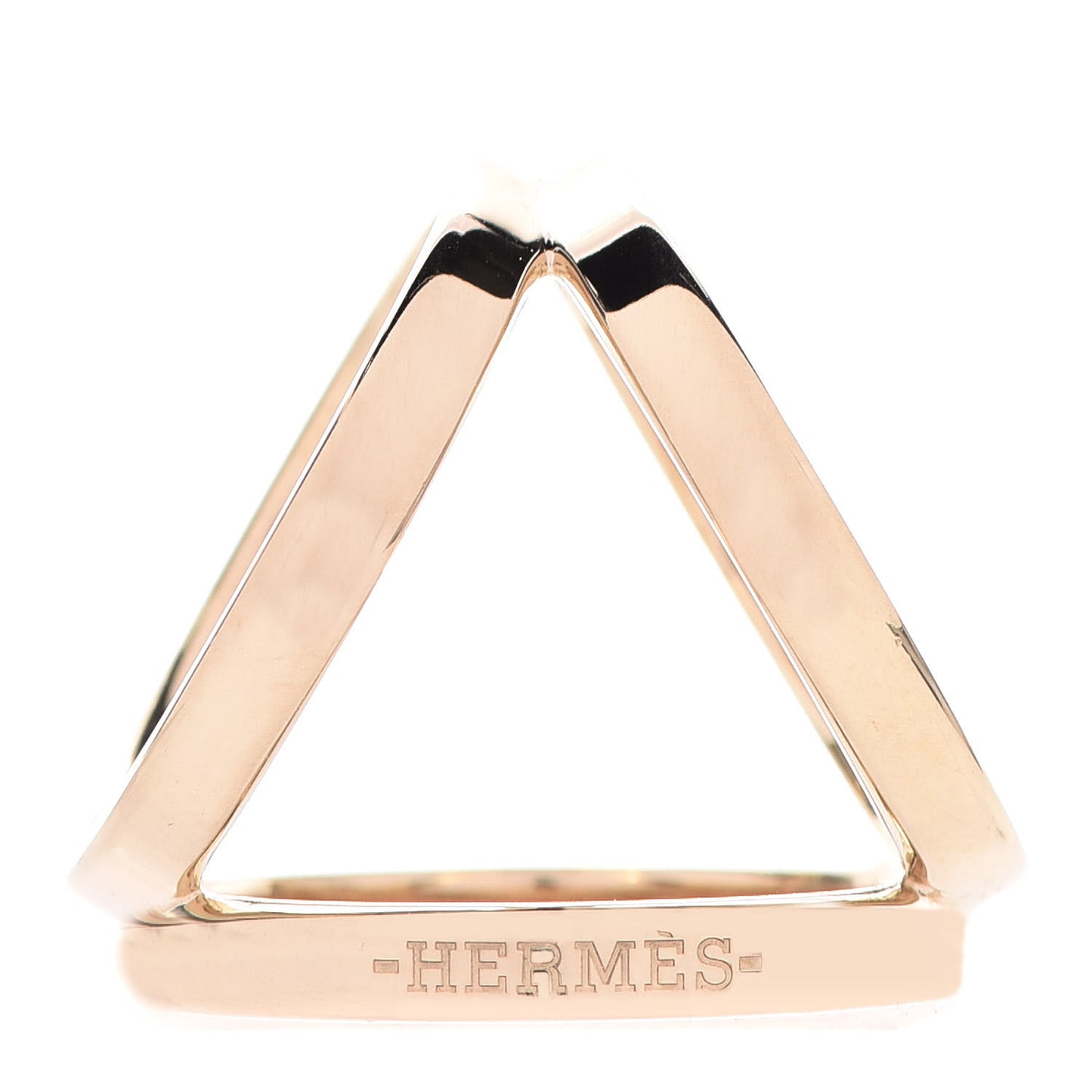 Permabrass Rose Gold Plated Trio Scarf Ring