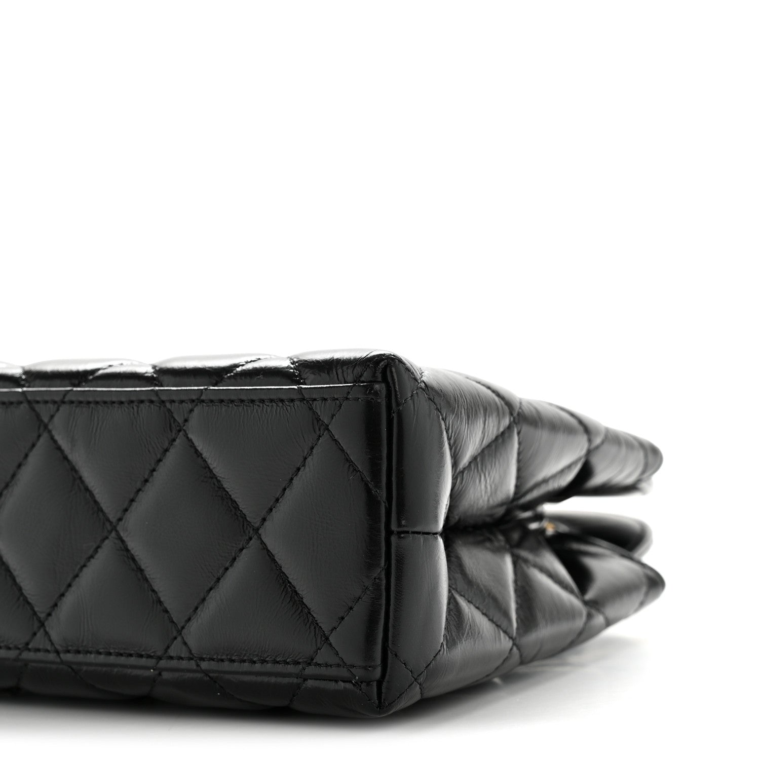Chanel Shiny Aged Calfskin Quilted Nano Kelly Shopper Black 10 of 12