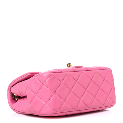 Chanel Lambskin Quilted Mini Pearl Crush Flap Pink 4 of 10