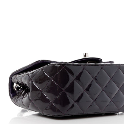 Chanel Patent Calfskin Quilted Mini Square Flap Purple 10 of 13