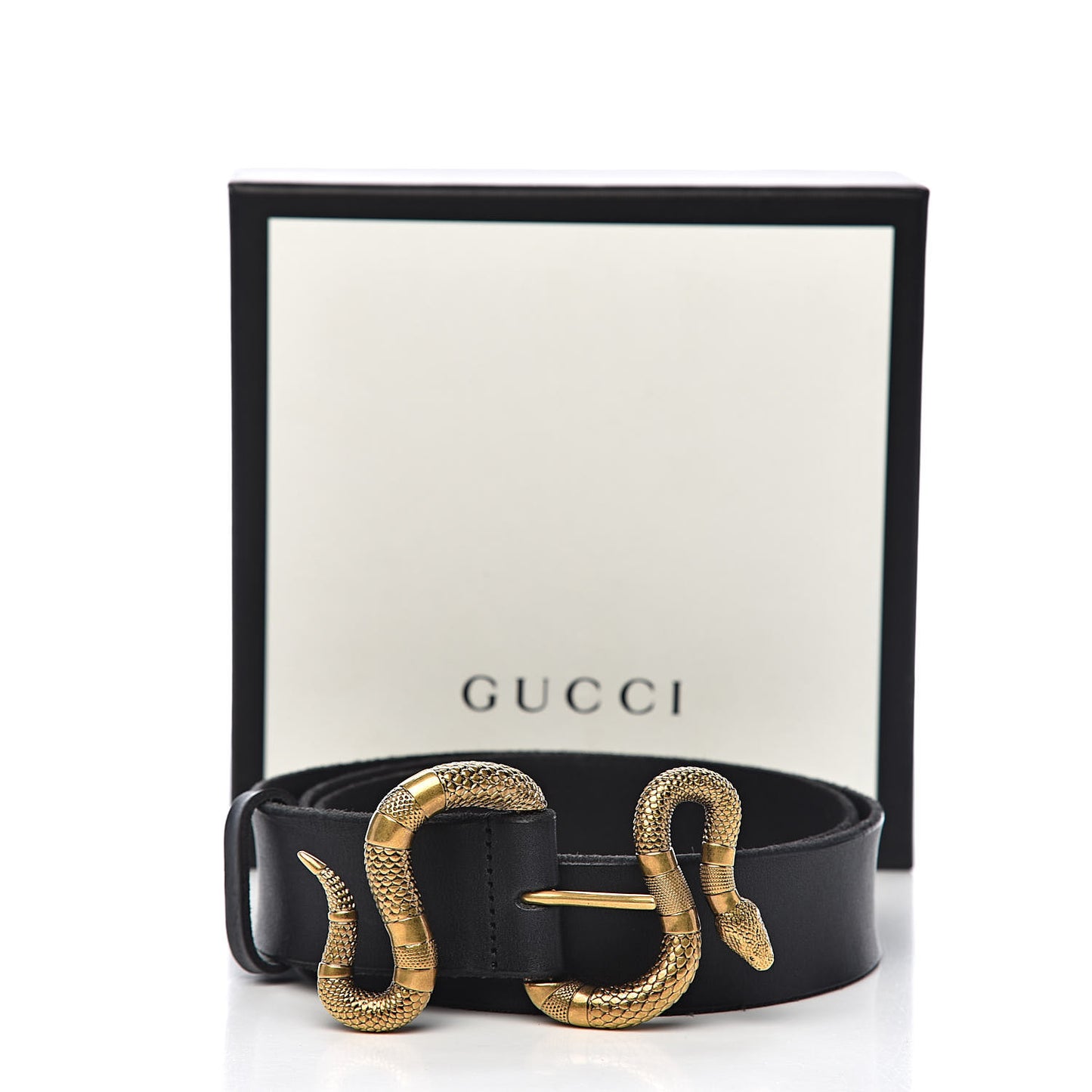 Calfskin Snake Belt 95 38 Black