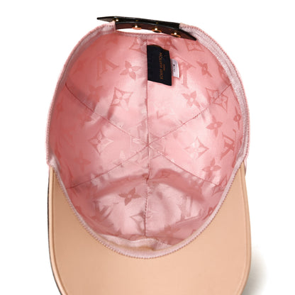 Louis Vuitton Polyester Silk Monogram LV Get Ready Cap L Pink 6 of 10