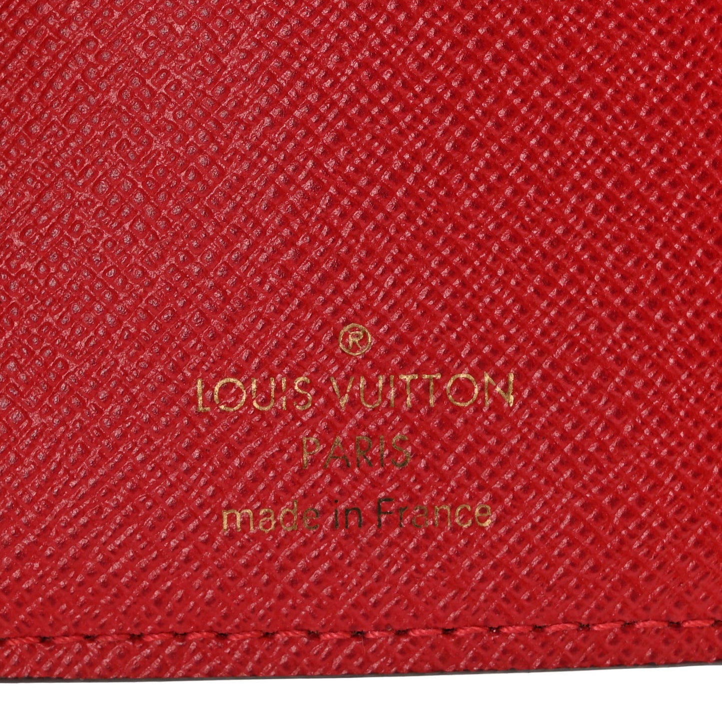 Damier Ebene Victorine Wallet Cherry