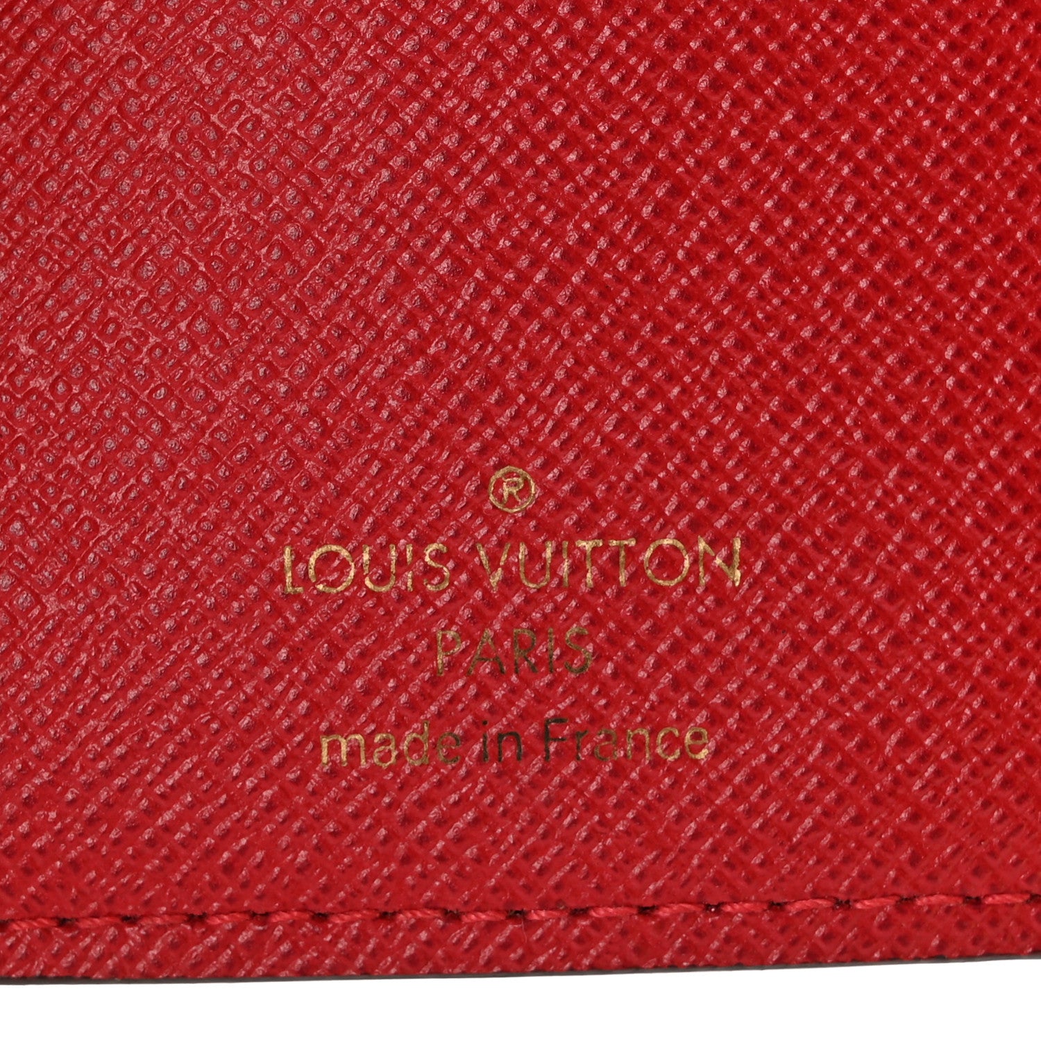 Louis Vuitton Damier Ebene Victorine Wallet Cherry 6 of 12