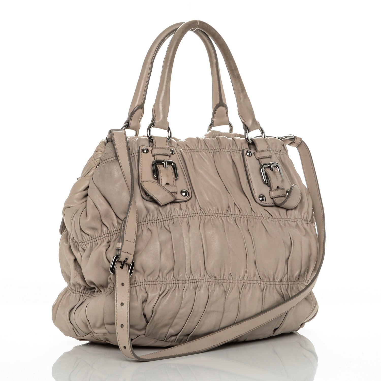 Prada Nappa Gaufre Tote Pomice 3 of 11