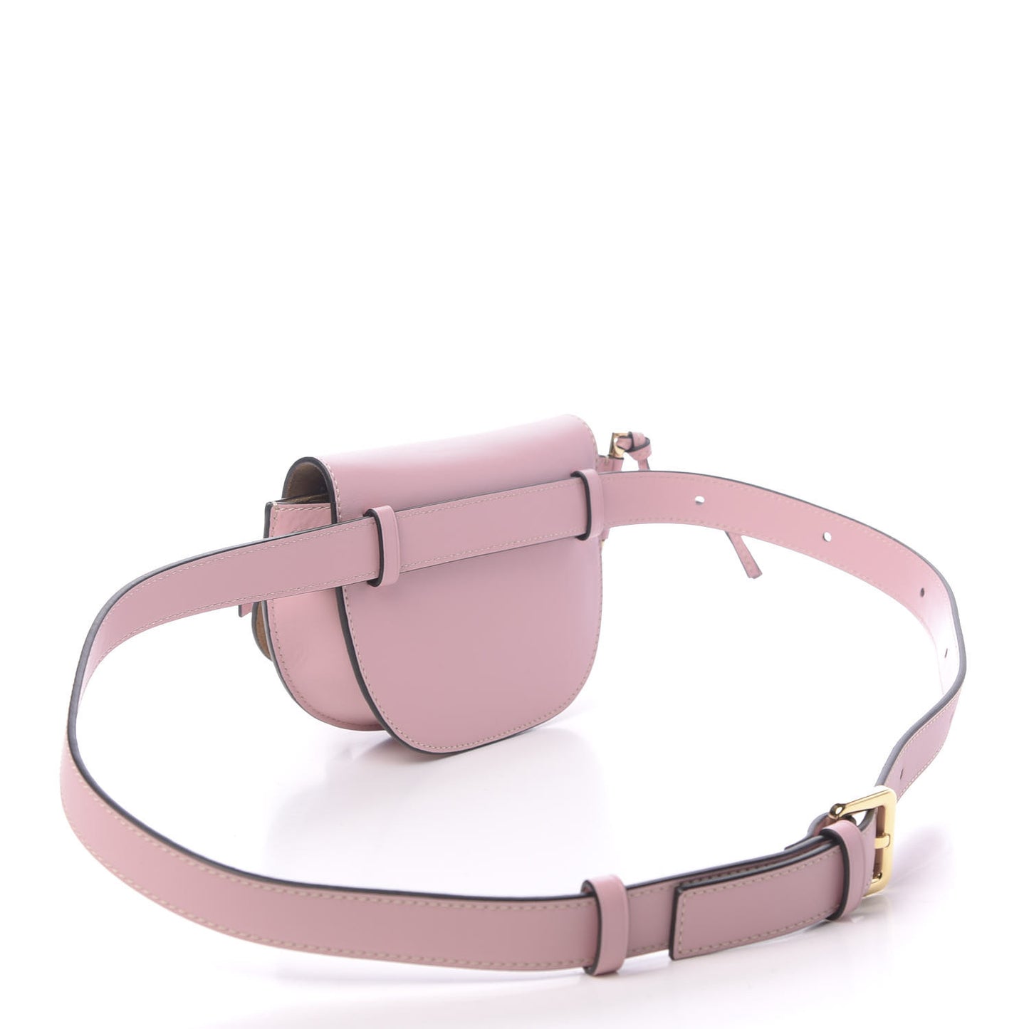 Calfskin Mini Gate Belt Bag Pastel Pink