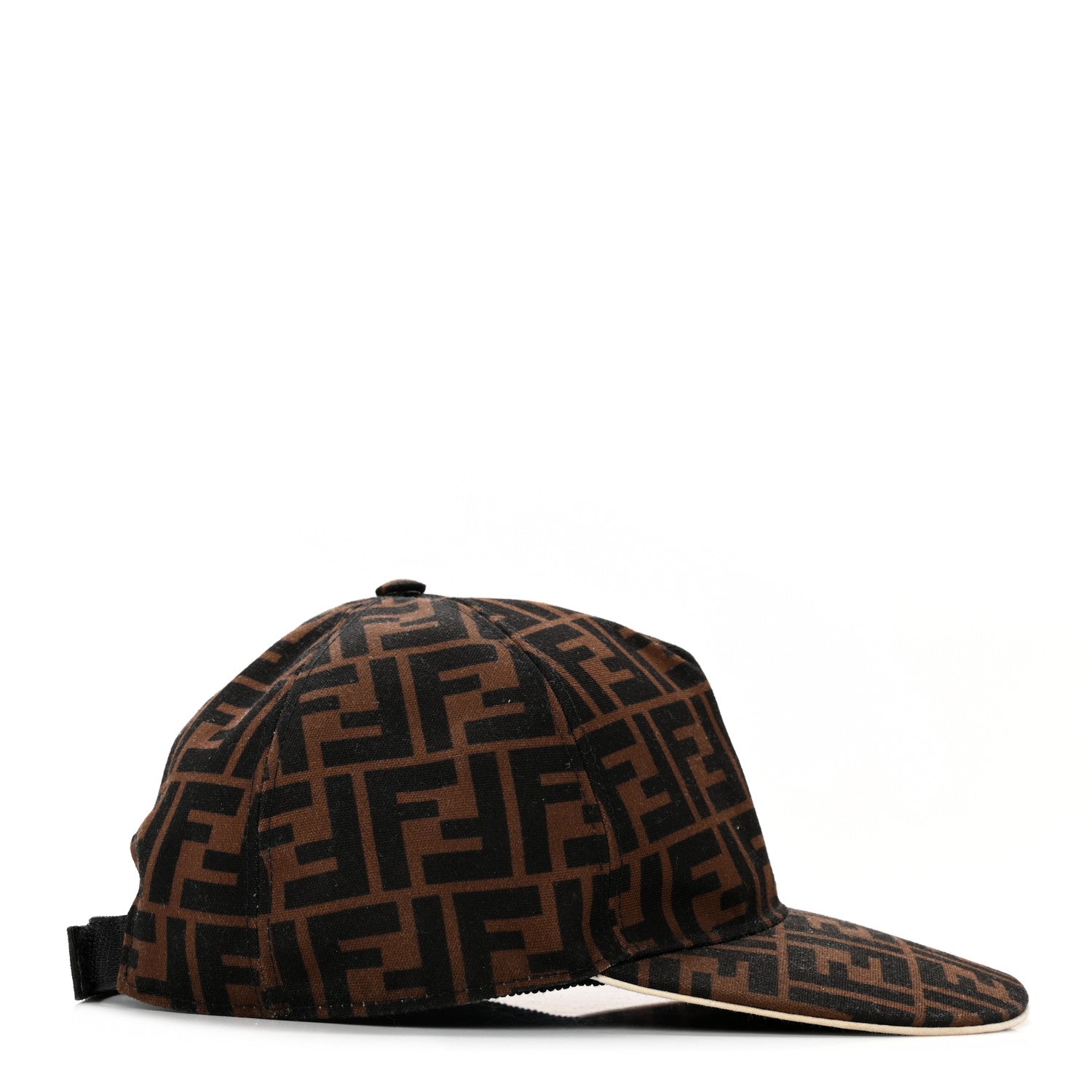 Fendi Canvas FF Reloaded Baseball Hat Tobacco White 5 of 12
