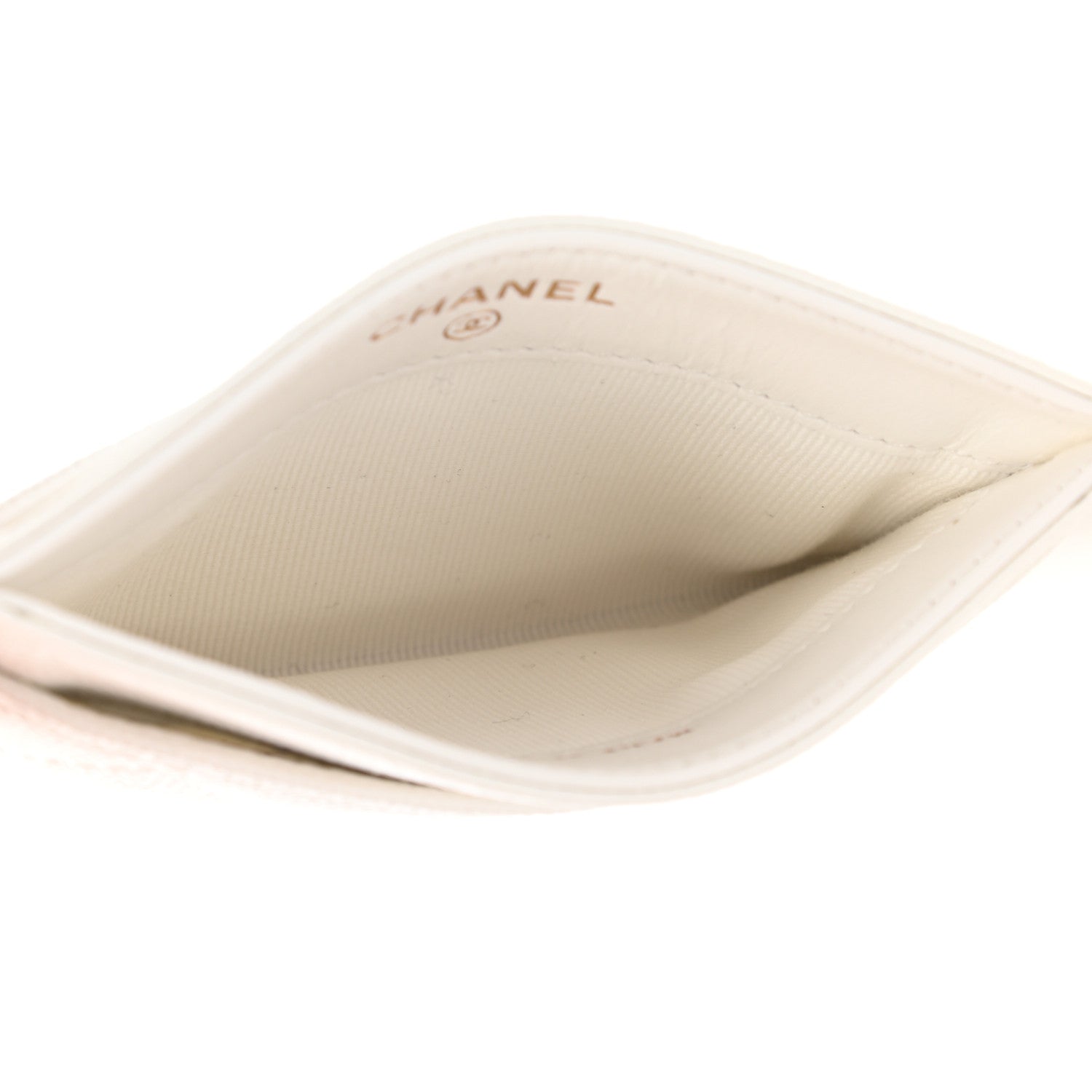 Chanel Caviar Quilted Card Holder White 5 of 8