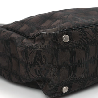 Chanel Nylon Large Travel Tote Brown 9 of 11