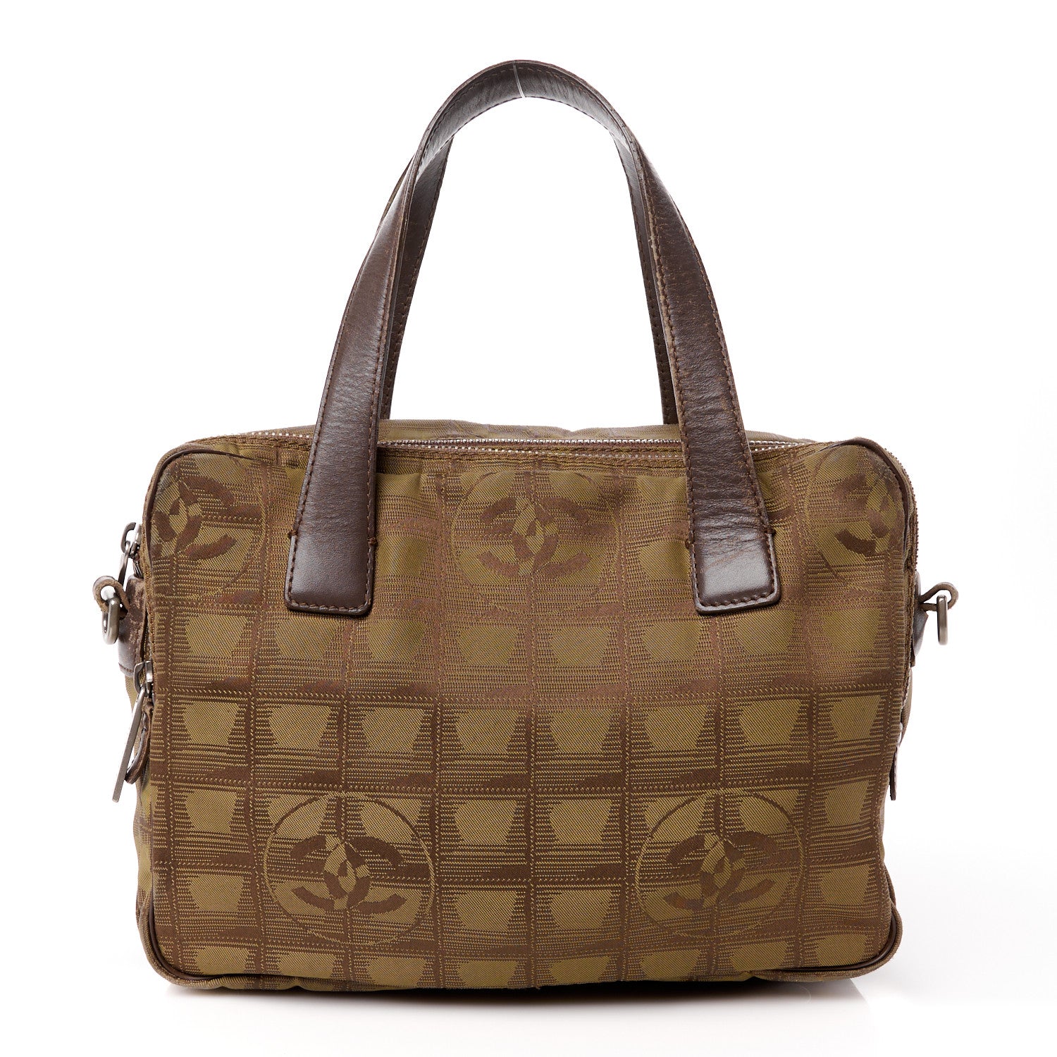Chanel Nylon Mini Travel Tote Brown 1 of 18