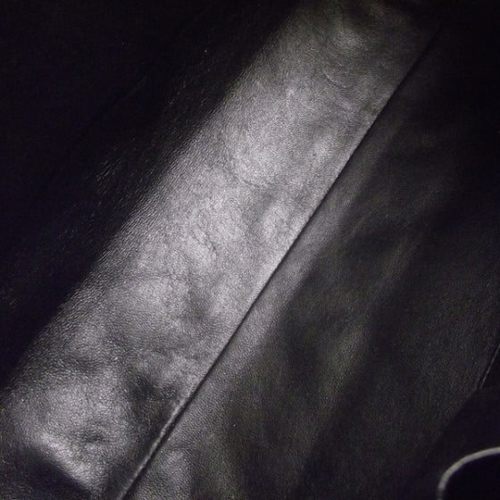 Patent Quilted Tote Black