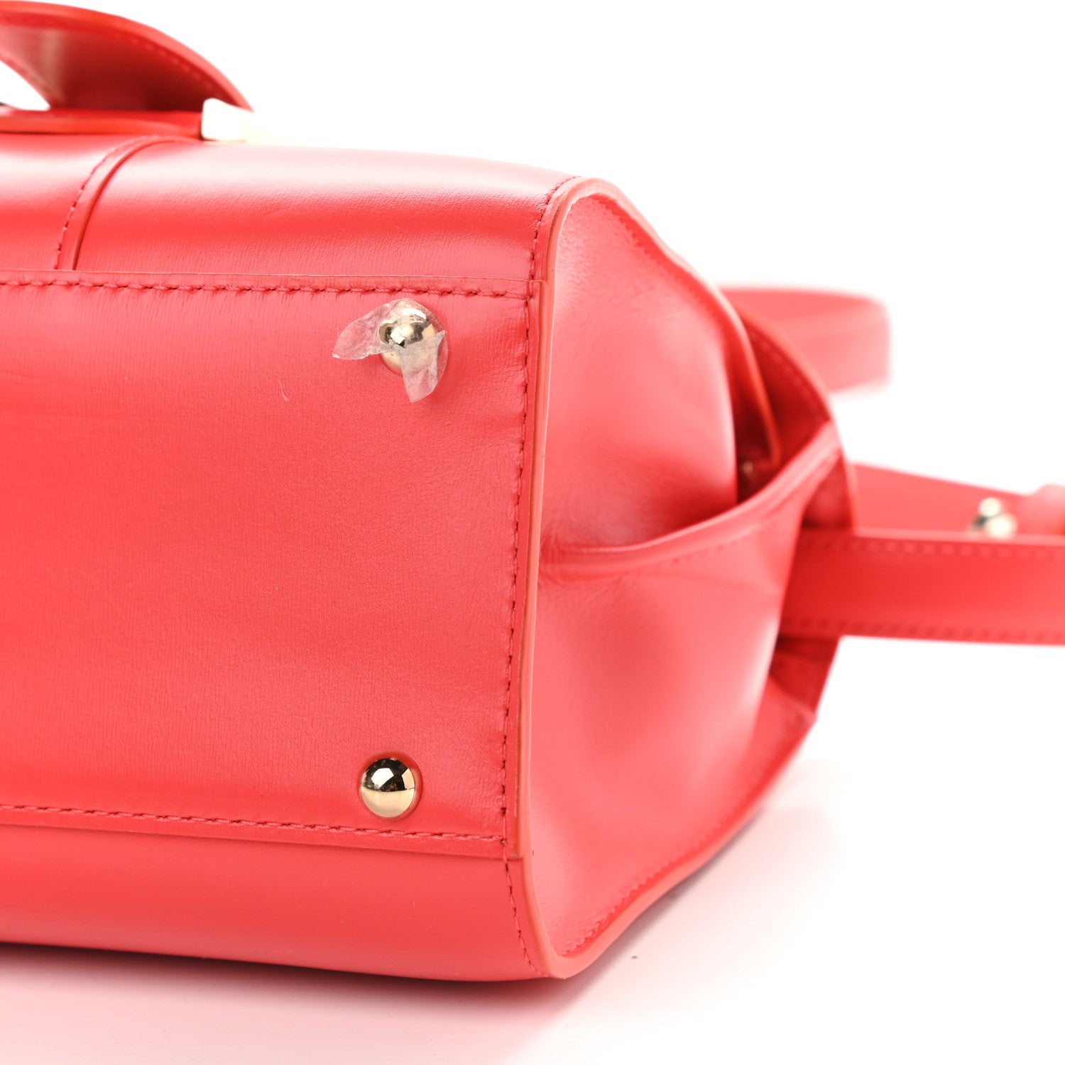Delvaux Box Calfskin Mini Brillant Satchel Coral 9 of 13