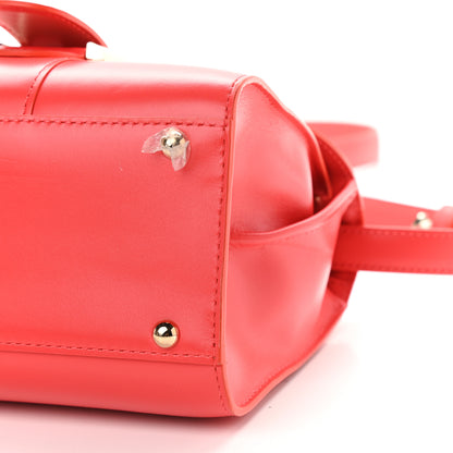 Delvaux Box Calfskin Mini Brillant Satchel Coral 9 of 13